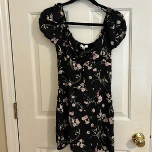 NWT BP. Nordstrom Floral Tie Front Mini Dress -  Sz XS